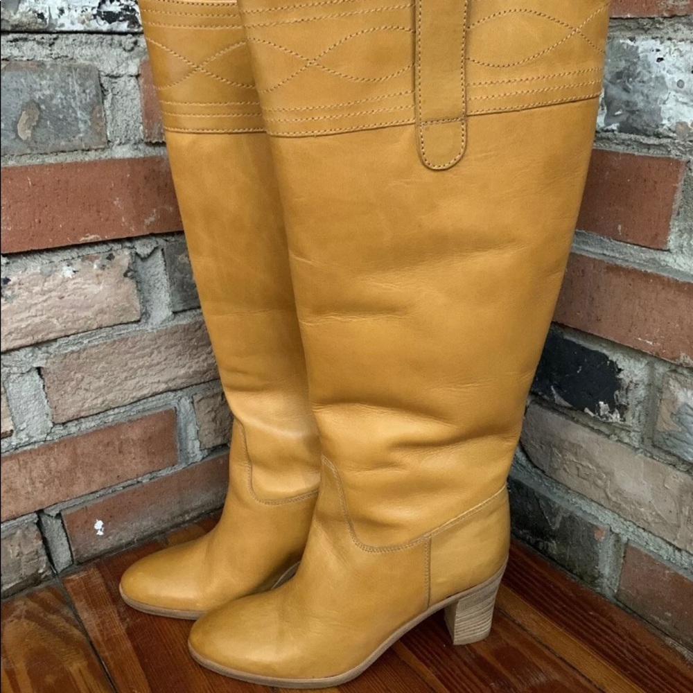 J Crew Holden Leather Knee High Boots- 6
